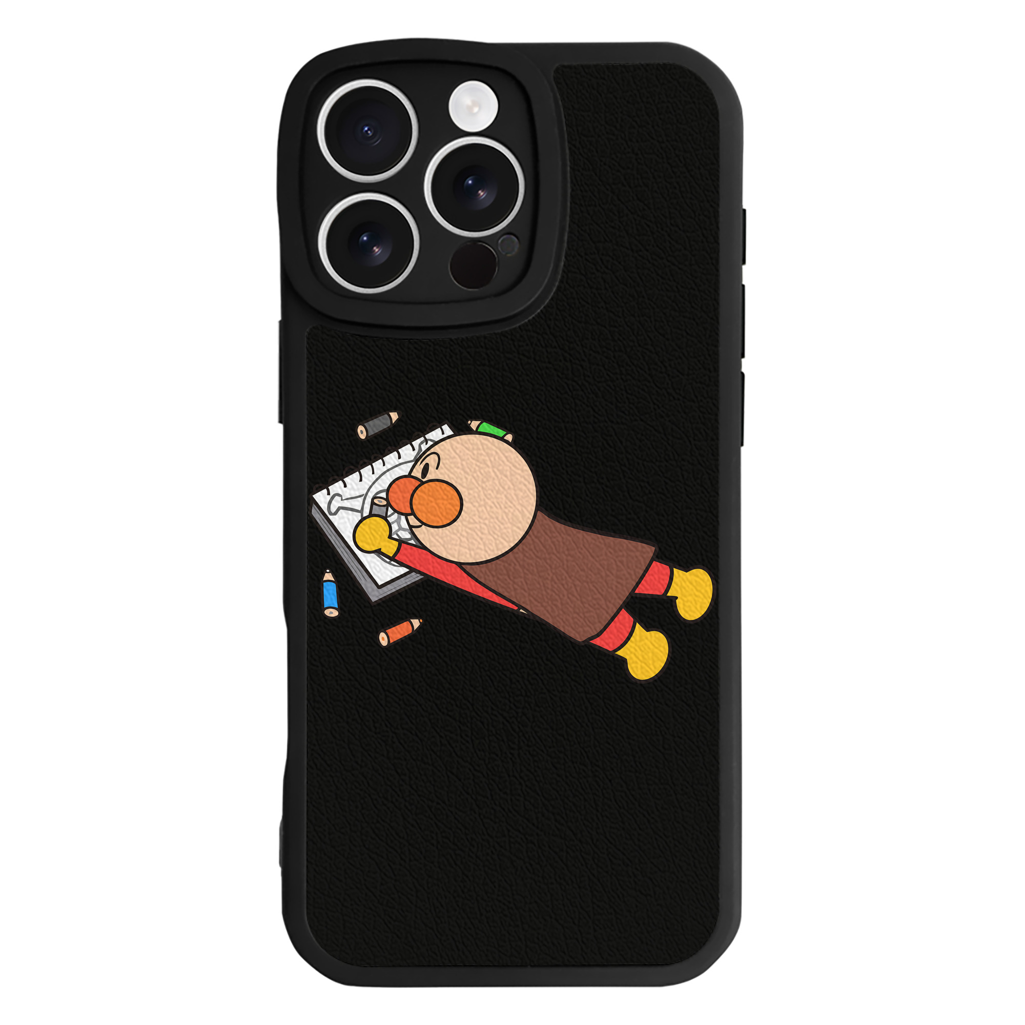 （画像用） アンパンマン Anpanman 【iPhone 16シリーズ対応】シリコンスマホケース（レザー調） 材質：シリコン